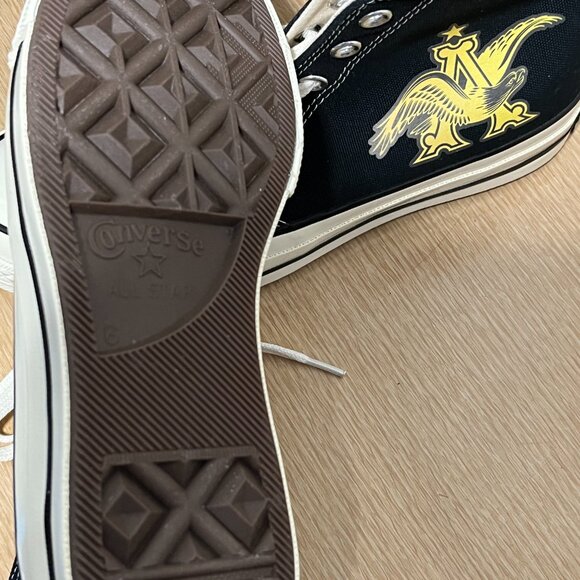 BNWoT CTAS 70 Hi Ltd Ed Custom Anheuser-Busch Gold Logo KICKS (6M/8W) Converse ☆ - Picture 5 of 8